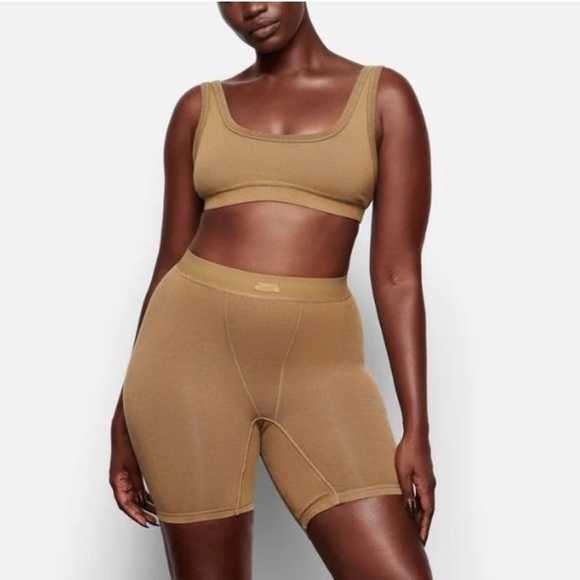 SKIMS Outdoor Sepia Crop Tank Top Bralette - Picture 3 of 6